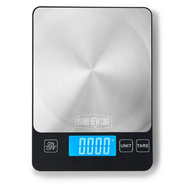 BrandNewCake Keukenweegschaal RVS 5 kg / 1 g