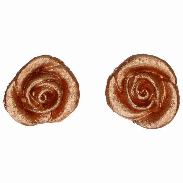 FunCakes D&eacute;corations en Fondant &ndash; Roses Bronze (lot de 6)