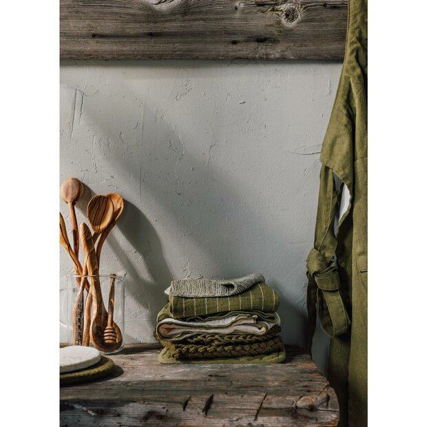 Danica Brands Stonewash Schort &ndash; Olive Branch