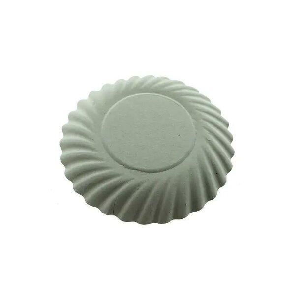 Rundes Goldenes Geb&auml;cksch&auml;lchen mit Riffelrand &Oslash;8,8 cm &ndash; 25 St&uuml;ck