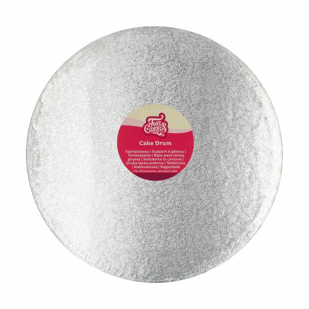  FunCakes Cake Drum Round Silver &Oslash;33cm
