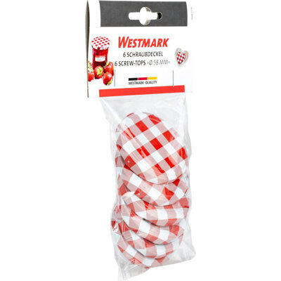 Couvercles &agrave; Vis Westmark &oslash; 58 mm &ndash; Lot de 6