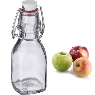 Bouteille Carr&eacute;e Westmark avec Bouchon M&eacute;canique &ndash; 125 ml