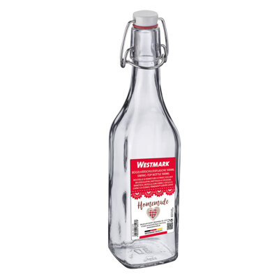 Bouteille Carr&eacute;e Westmark avec Bouchon M&eacute;canique &ndash; 500 ml