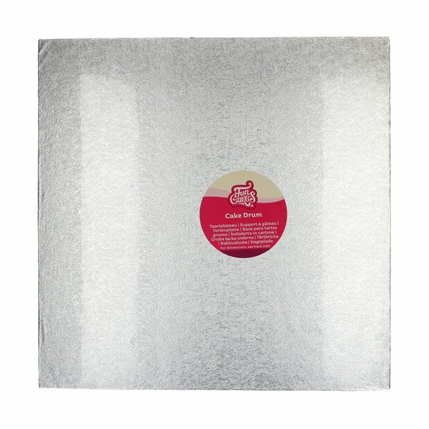 FunCakes Cake Drum Square Silver 40,5cm