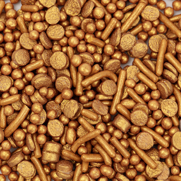 PME Cake Strooiselmix &ndash; Goud 76 g