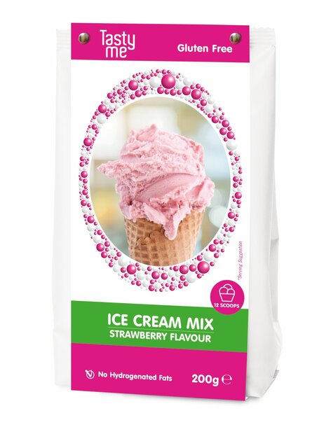 Tasty Me Pr&eacute;paration pour Glace Fraise 200 g &ndash; Sans Gluten