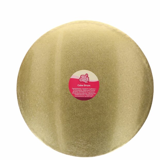 FunCakes Cake Drum Rond Goud &Oslash;45 cm