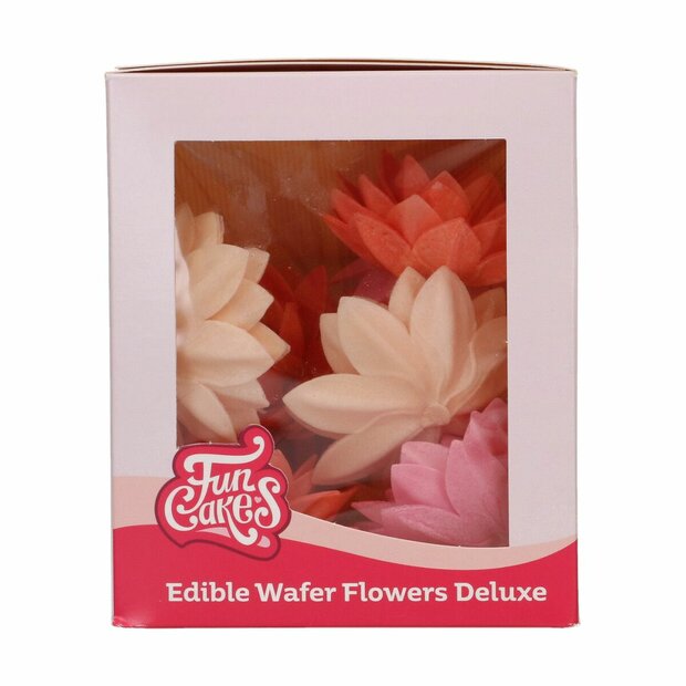 FunCakes Eetbare Papieren Bloemen Deluxe Lotus Mix Medium &ndash; pk/10