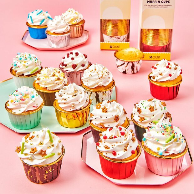 Wilton Caissettes &agrave; Muffins Baby Pink &ndash; 50 pi&egrave;ces
