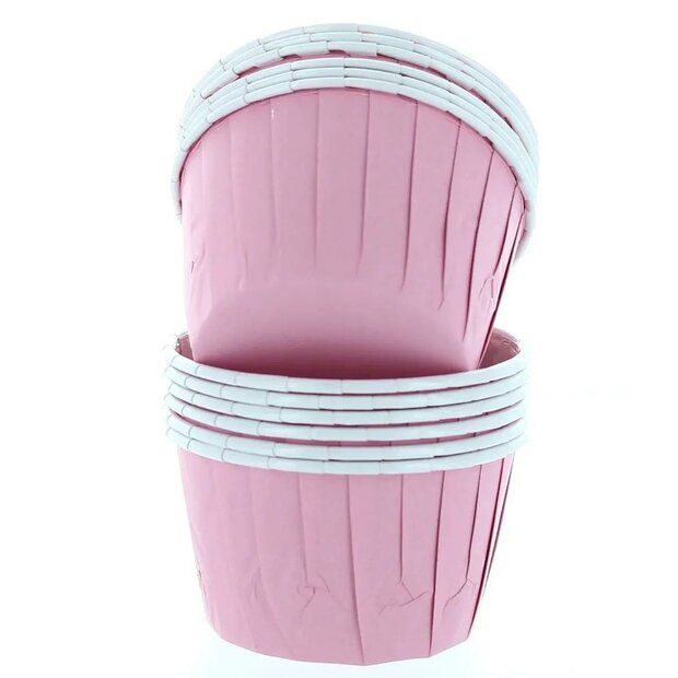 Culpitt Cupcake Vormpjes Roze 50mm &ndash; 12 stuks