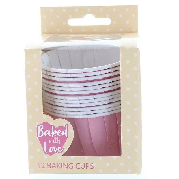 Culpitt Cupcake Vormpjes Roze 50mm &ndash; 12 stuks