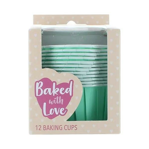 Culpitt Cupcake Vormpjes Aqua 50mm &ndash; 12 stuks