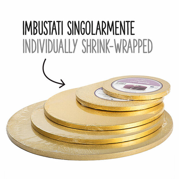 Decora Cake Drum Rond &Oslash; 40cm Goud