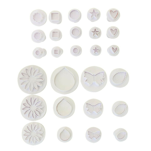 ScrapCooking Plunger-Ausstecher Adorable Shapes Set mit 27 St&uuml;ck
