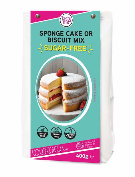 Tasty Me Sponge Cake or Biscuit mix 400g - suikervrij