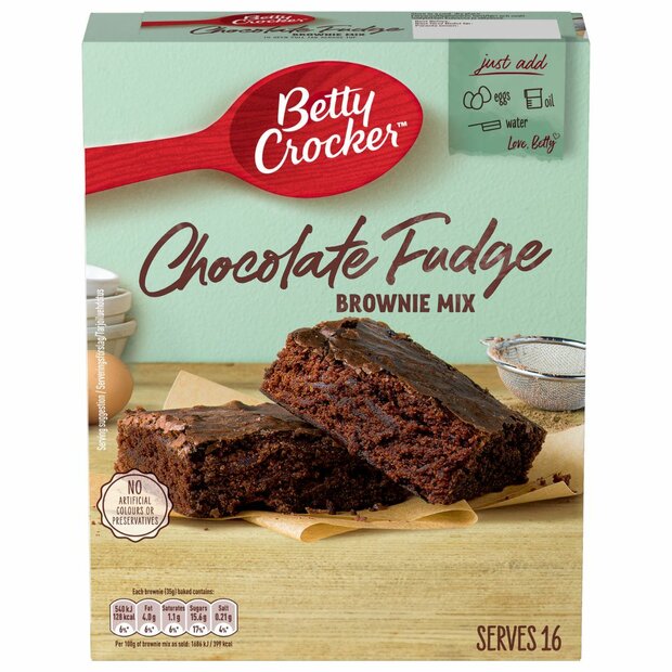 Betty Crocker Chocolate Fudge Brownie Mix 415g