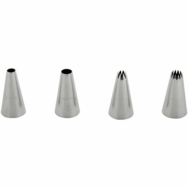 Wilton Spuitmondjes Large #010, #012, #021, #032 &ndash; Set/4