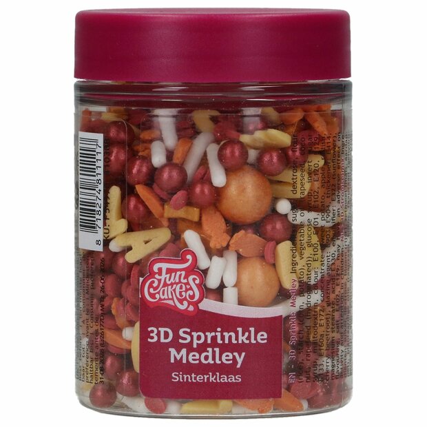 FunCakes 3D Sprinkle Medley Sinterklaas Kapoentje 70 g
