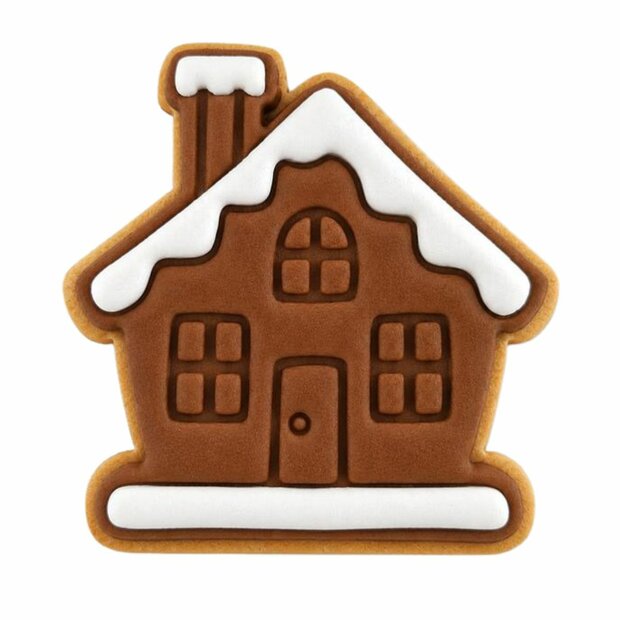 Wilton Koekjesuitsteker met Stempel Gingerbreadhuis 7,5cm