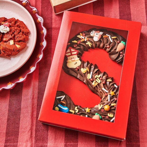 FunCakes Chocoladeletter- &amp; Traktatiedoos Goud 20x14x3,5 cm 10 stuks