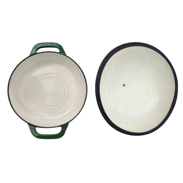 Allesken Verdeluxe Gietijzeren Broodbraadpan Groen 2,3 L