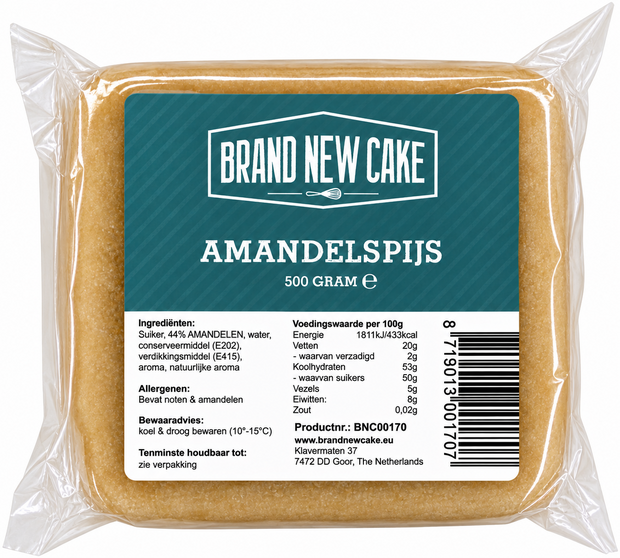 BrandNewCake Amandelspijs 500 gram