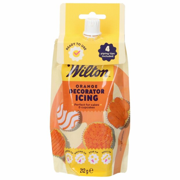 Wilton Decorator Icing Orange 212g