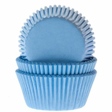House of Marie Mini Baking Cups Sky Blue &ndash; 60 stuks