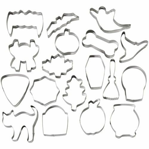Wilton Metalen Halloween Koekjesuitstekers Set/18