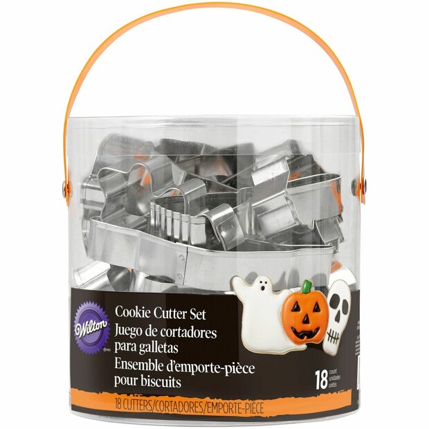 Wilton Metalen Halloween Koekjesuitstekers Set/18