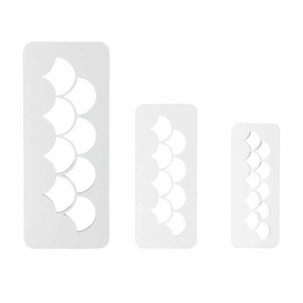 PME Geometrische Multi Uitsteker Vis &amp; Schubben Set/3
