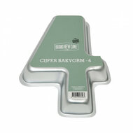 BrandNewCake Cijfer Bakvorm &ndash; Nummer 4