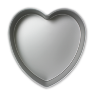 PME Moule &agrave; G&acirc;teau en Forme de C&oelig;ur, Aluminium (76 x 203 mm)