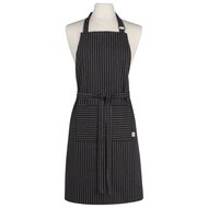 Danica Brands Tablier de Chef &agrave; Rayures Craie Noires