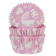 House of Marie Baking Cups Baby Roze &ndash; 50 stuks