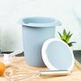 Westmark Mengkom met Tweedelig Deksel &ndash; 1 Liter &ndash; Blauw/Wit