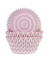 House of Marie Baking Cups Chevron Roze &ndash; 50 stuks