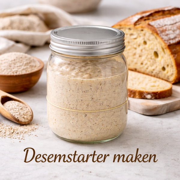 Einen Sauerteigstarter herstellen (mit Roggenmehl)