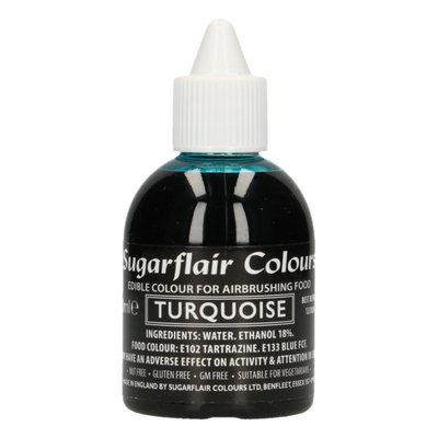 Sugarflair Colorant Aérographe Turquoise 60ml