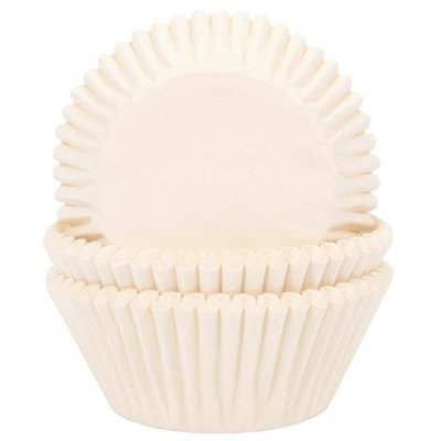 House of Marie Baking Cups Ivory pk/50