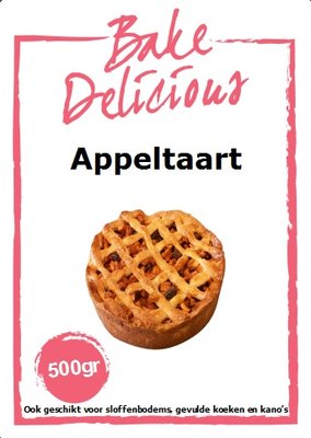 Bake Delicious Appeltaart Mix 500g