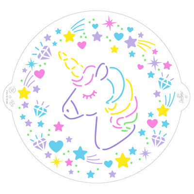 Decora Stencil Unicorn ø25cm