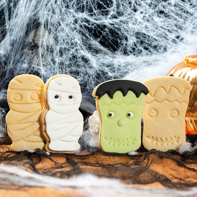 Decora Koekjes Uitsteker Set Monsters Mummie & Frankenstein