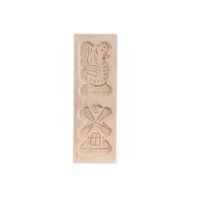 Speculaasplank Twee Figuren 21x7 cm