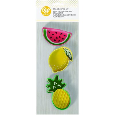 Wilton Cookie Cutters Pineapple & Watermelon & Lemon Set/3