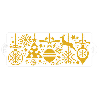 Decora Stencil Kerst Decoraties 10x28cm