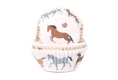 House of Marie Caissettes à Cupcakes Horses pcs/50