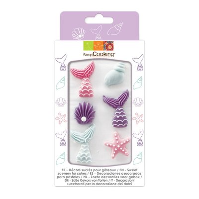 Scrapcooking Sugar Decorations Mermaid Set/6