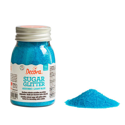 Decora Glittered Sugar Blue 100g